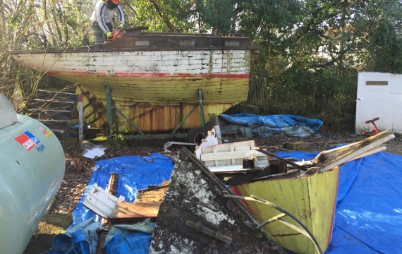 Boatbreakers News - First of 2016: Wooden Yacht Scrap (January)