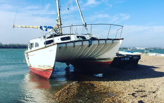 Boatbreakers News - Abandoned Boat on Eastney Beach