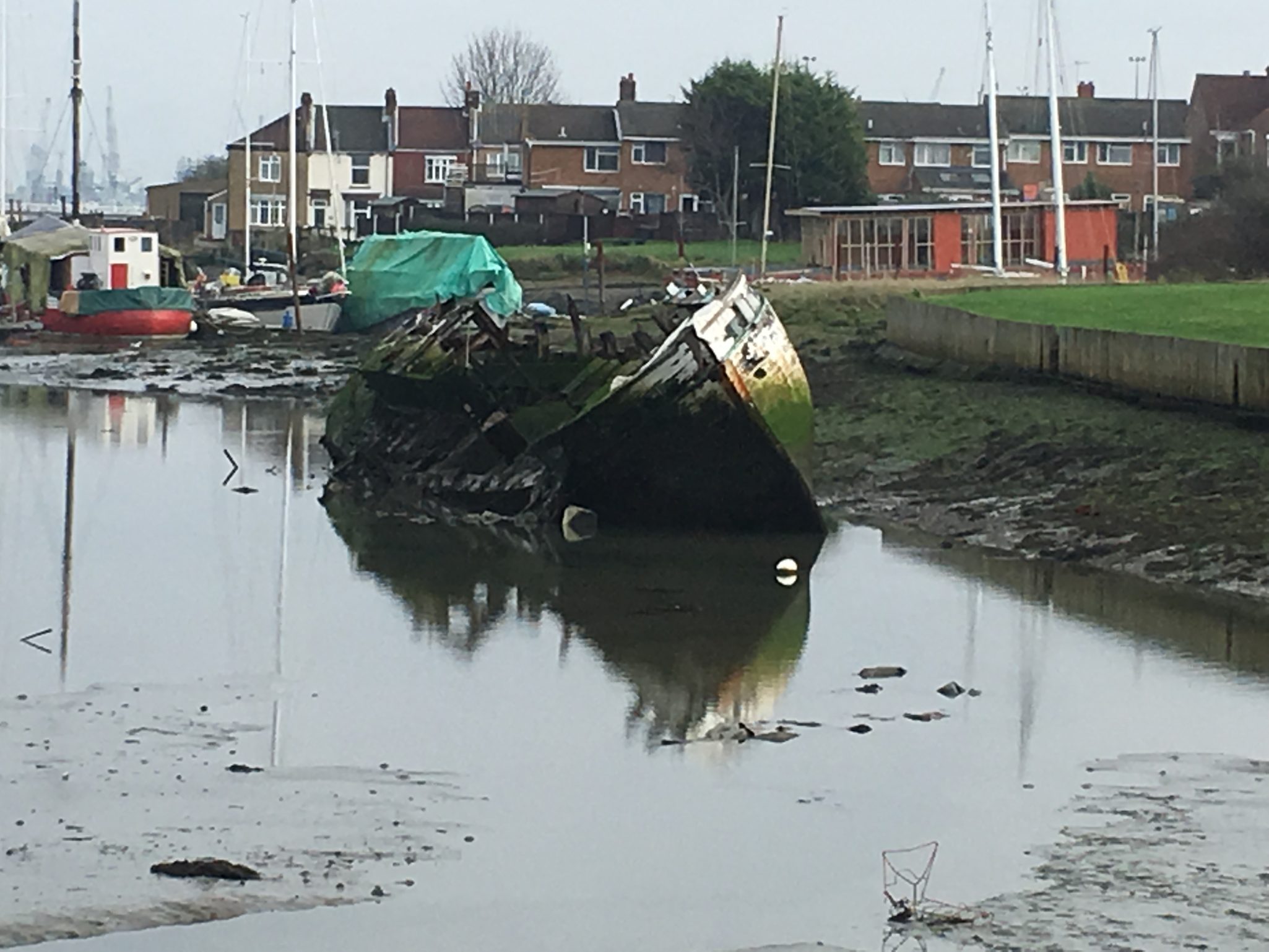 Dumped Boats In A Gosport Marina