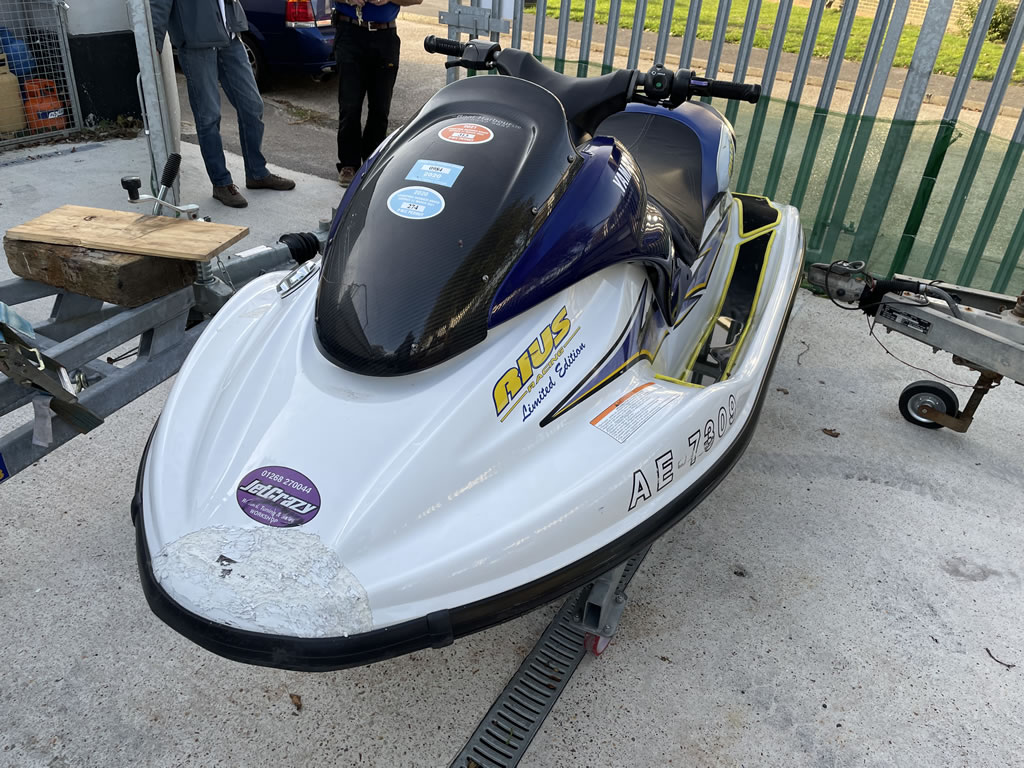 Pair of Scrapped Jet Skis Collected