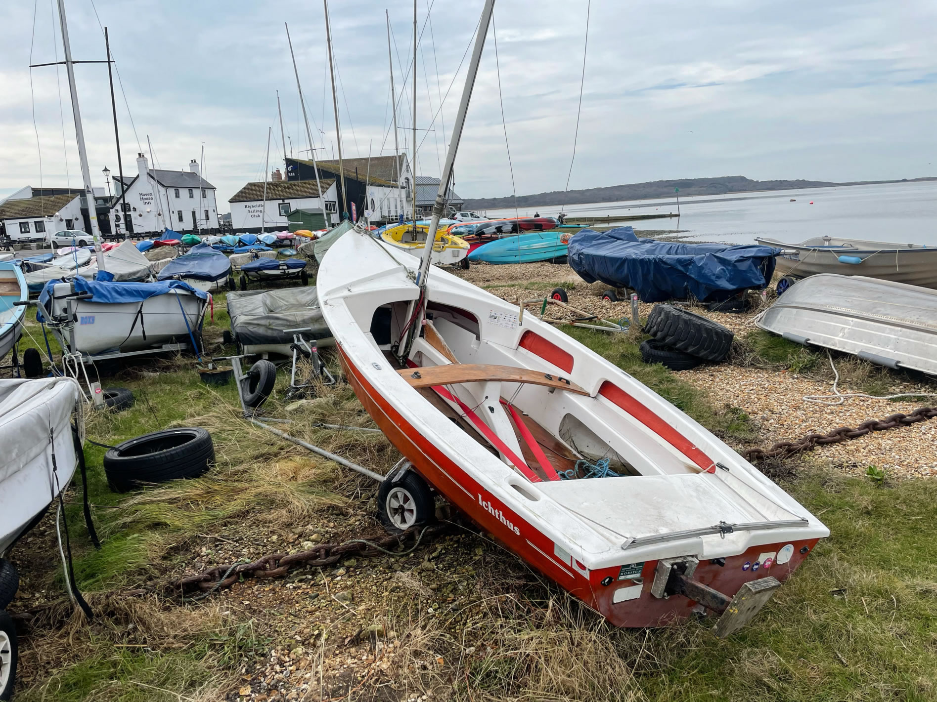 dinghy disposal season for boatbreakers – mudeford Sailing Dinghy Disposal Season