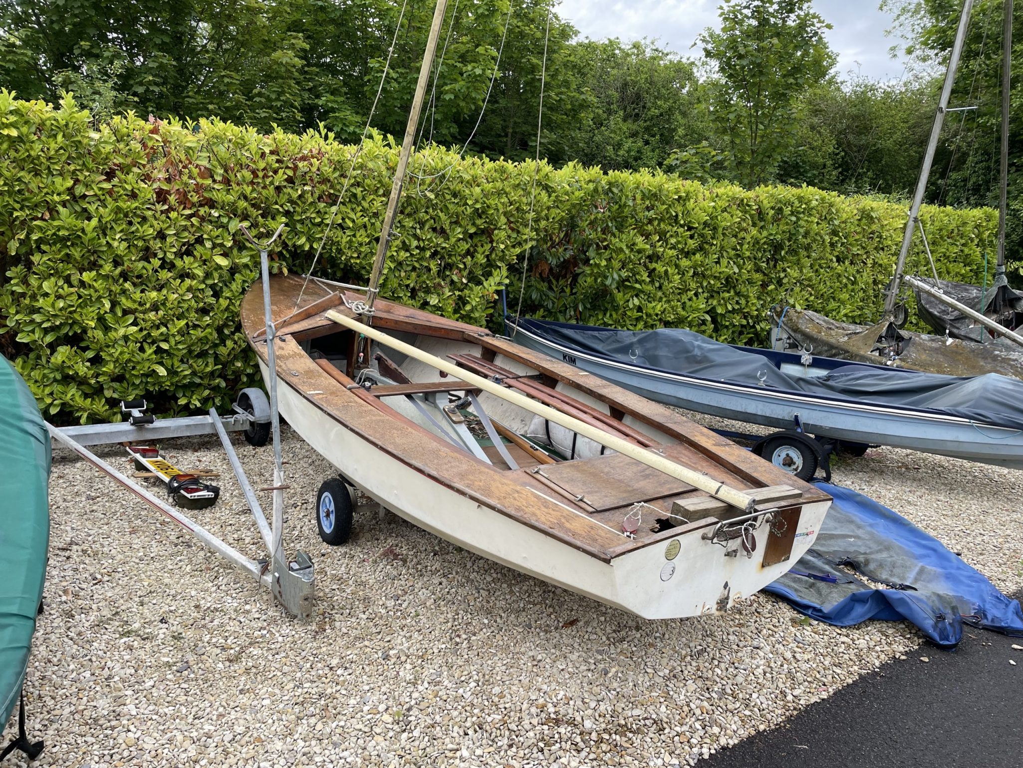 Scrap Dinghy Collected from the Cotswolds