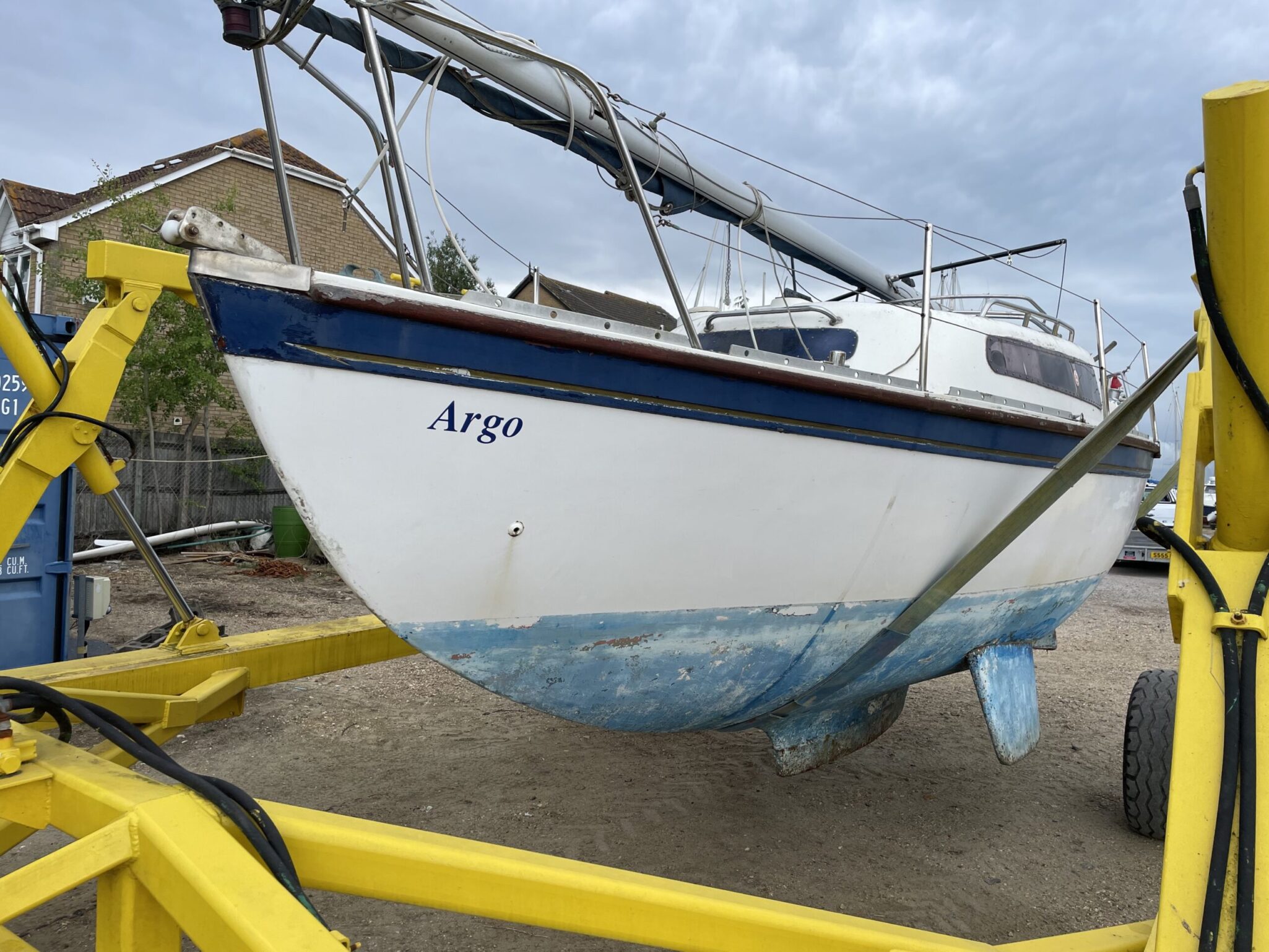 Abandoned Yacht in a Sailing Club