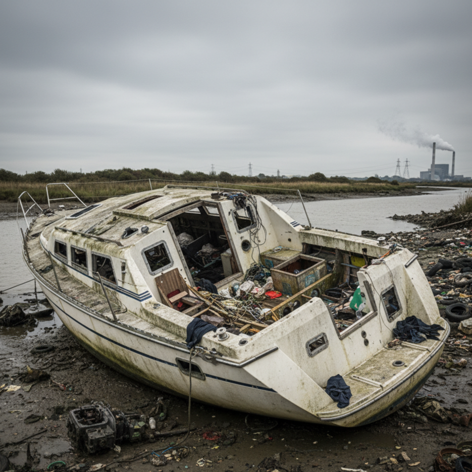 Stripped and Dumped Boats